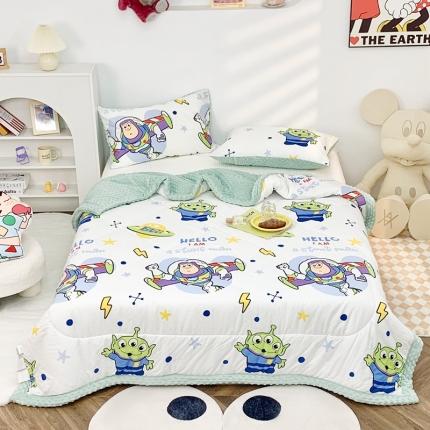 91家纺网 家纺一手货源 找家纺 星期八 2022新款迪士尼豆豆被 巴士光年