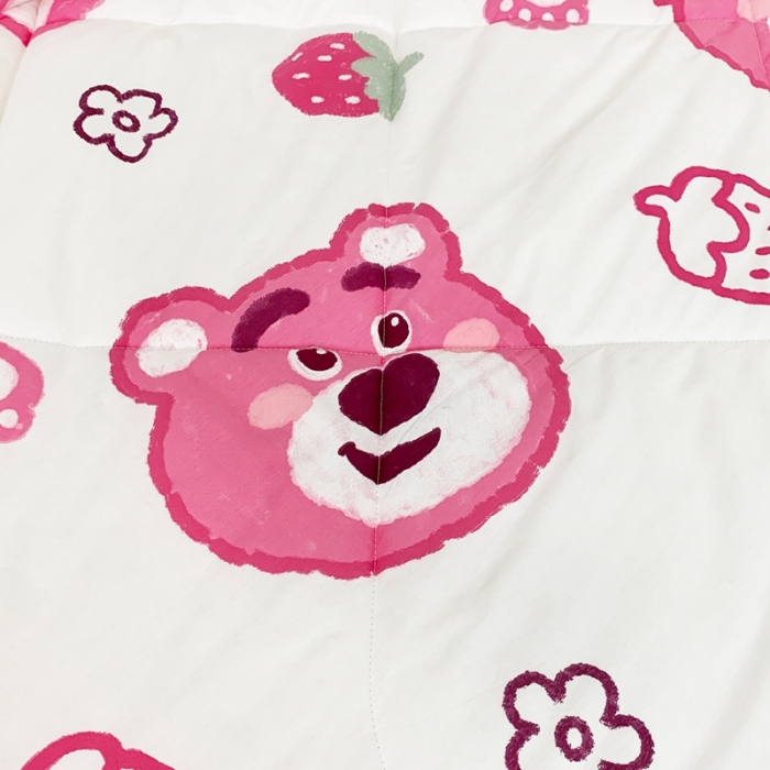 91家纺网 家纺一手货源 找家纺 星期八 2022新款迪士尼豆豆被 草莓熊