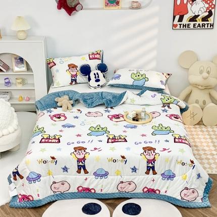 91家纺网 家纺一手货源 找家纺 星期八 2022新款迪士尼豆豆被 胡迪