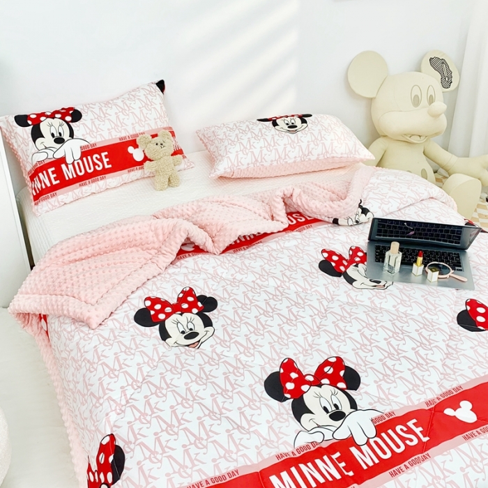 91家纺网 家纺一手货源 找家纺 星期八 2022新款迪士尼豆豆被 米妮