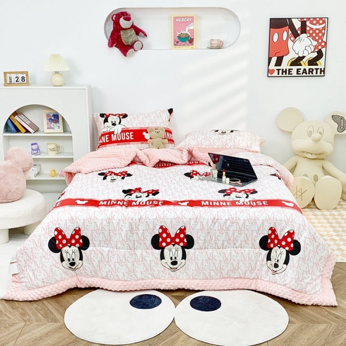 91家纺网 家纺一手货源 找家纺 星期八 2022新款迪士尼豆豆被 米妮