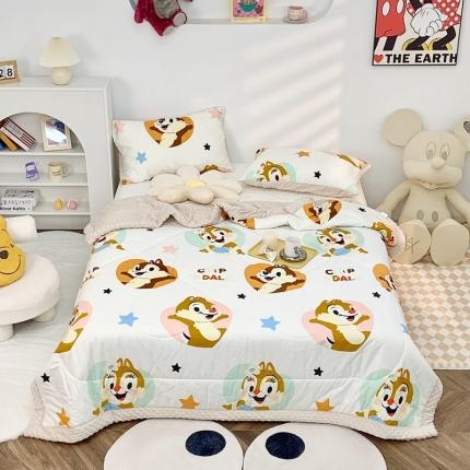 91家纺网 家纺一手货源 找家纺 星期八 2022新款迪士尼豆豆被 奇奇蒂蒂