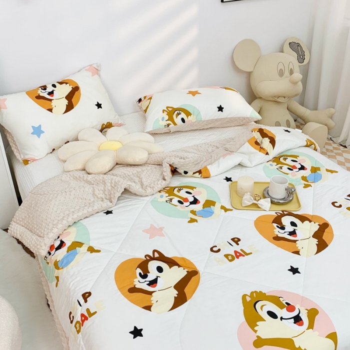 91家纺网 家纺一手货源 找家纺 星期八 2022新款迪士尼豆豆被 奇奇蒂蒂