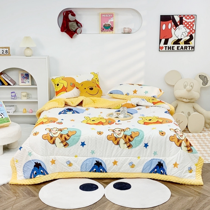 91家纺网 家纺一手货源 找家纺 星期八 2022新款迪士尼豆豆被 跳跳虎