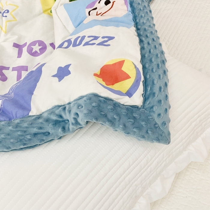 91家纺网 家纺一手货源 找家纺 星期八 2022新款迪士尼豆豆被 小恐龙