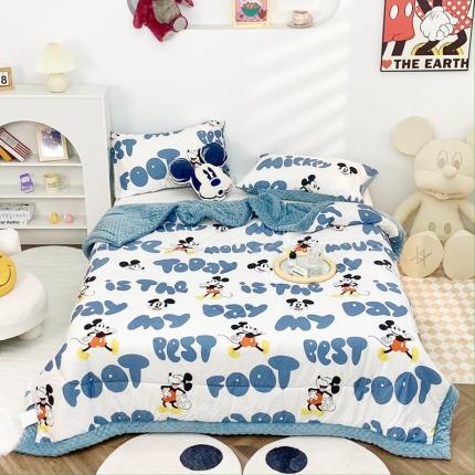 星期八 2022新款迪士尼豆豆被 字母米奇