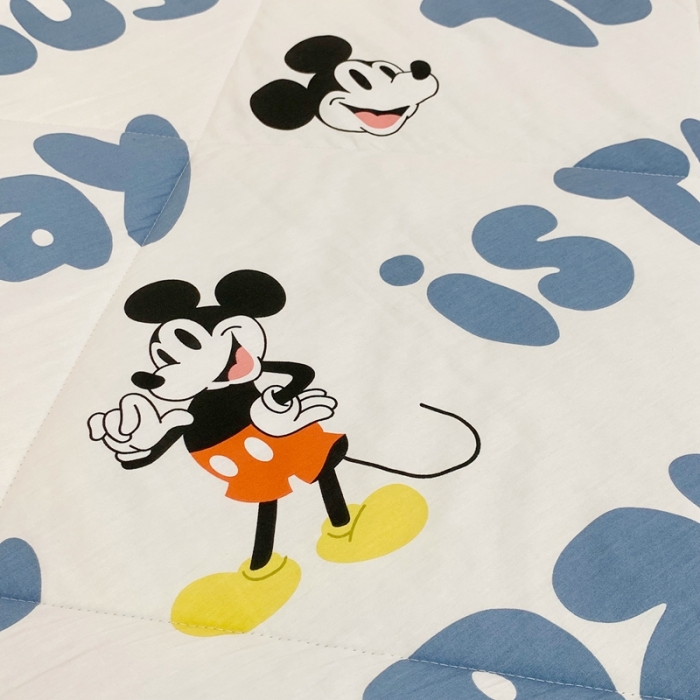 91家纺网 家纺一手货源 找家纺 星期八 2022新款迪士尼豆豆被 字母米奇