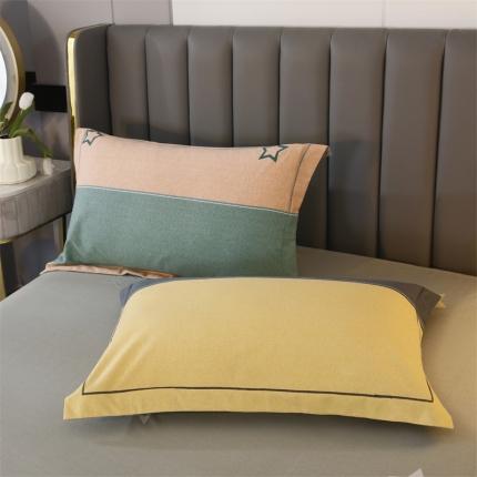 91家纺网 家纺一手货源 找家纺 （总）棉生活 2022年铂金全棉磨毛系列单品枕套一对