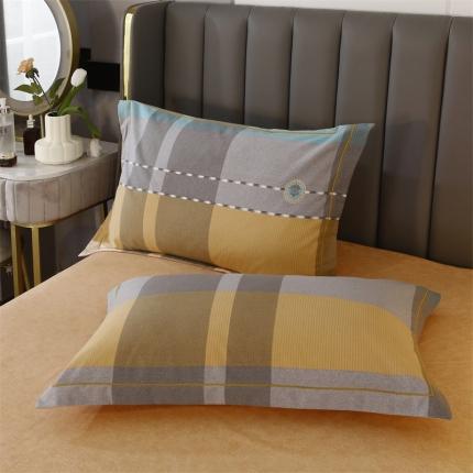 91家纺网 家纺一手货源 找家纺 （总）棉生活 2022年铂金全棉磨毛系列单品枕套一对