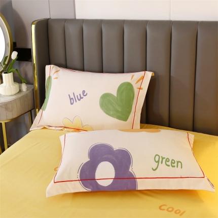 91家纺网 家纺一手货源 找家纺 （总）棉生活 2022年铂金全棉磨毛系列单品枕套一对