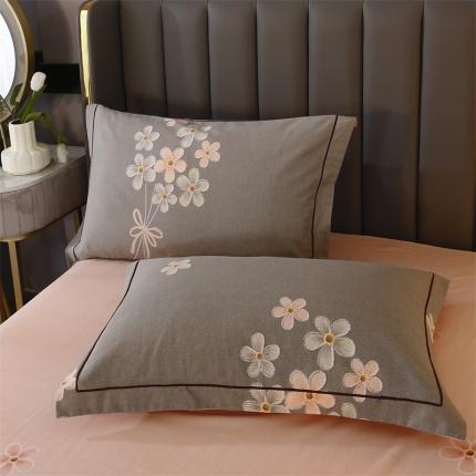 91家纺网 家纺一手货源 找家纺 （总）棉生活 2022年铂金全棉磨毛系列单品枕套一对