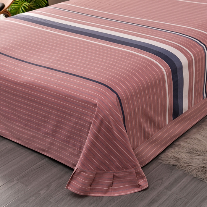 91家纺网 家纺一手货源 找家纺 润淳 2025全棉磨毛套件单品系列 加厚磨毛单床单安东尼豆沙