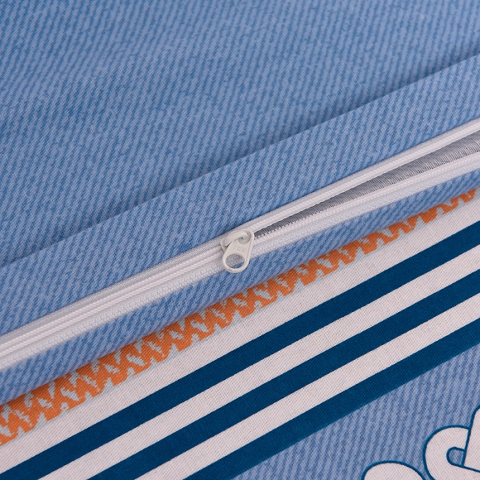 91家纺网 家纺一手货源 找家纺 润淳 2025全棉磨毛套件单品系列 加厚磨毛单床单北欧之恋蓝