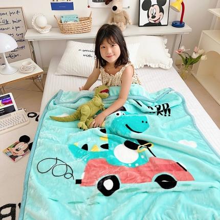 （总）嗨生活 2023年新款幼儿园儿童毛毯拉舍尔云毯