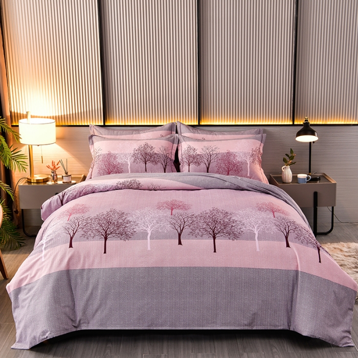 91家纺网 家纺一手货源 找家纺 润淳 2025全棉磨毛套件单品系列 加厚磨毛单床单 大雅之绣