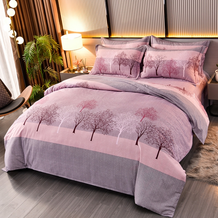 91家纺网 家纺一手货源 找家纺 润淳 2025全棉磨毛套件单品系列 加厚磨毛单床单 大雅之绣