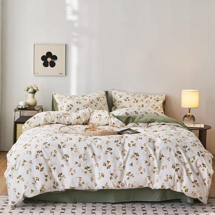 91家纺网 家纺一手货源 找家纺 （总）希文 2022新款40s加密全棉水洗棉印花四件套