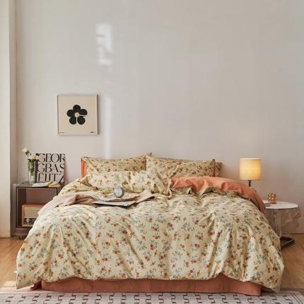 91家纺网 家纺一手货源 找家纺 （总）希文 2022新款40s加密全棉水洗棉印花四件套