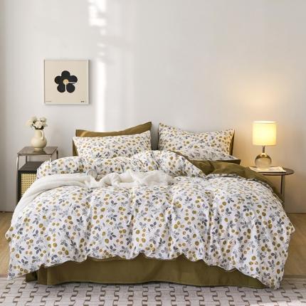 91家纺网 家纺一手货源 找家纺 （总）希文 2022新款40s加密全棉水洗棉印花四件套