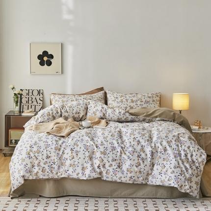 91家纺网 家纺一手货源 找家纺 （总）希文 2022新款40s加密全棉水洗棉印花四件套