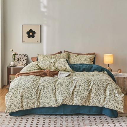 91家纺网 家纺一手货源 找家纺 （总）希文 2022新款40s加密全棉水洗棉印花四件套