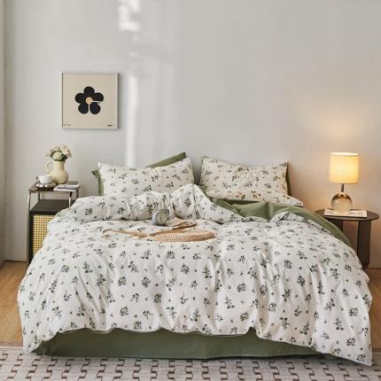 91家纺网 家纺一手货源 找家纺 （总）希文 2022新款40s加密全棉水洗棉印花四件套