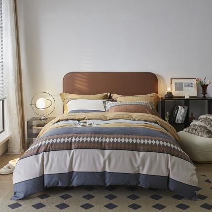 91家纺网 家纺一手货源 找家纺 （总）希文 2022秋冬新品全棉生态磨毛四件套 小号床笠款