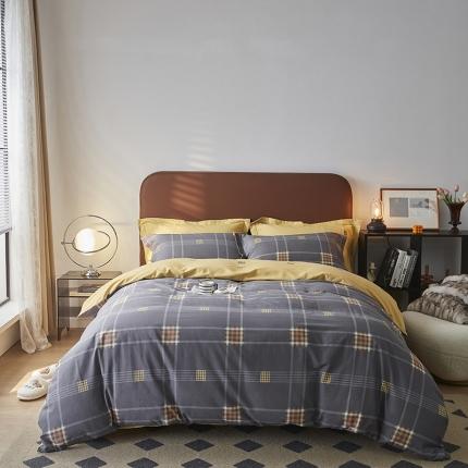 91家纺网 家纺一手货源 找家纺 （总）希文 2022秋冬新品全棉生态磨毛四件套 小号床笠款