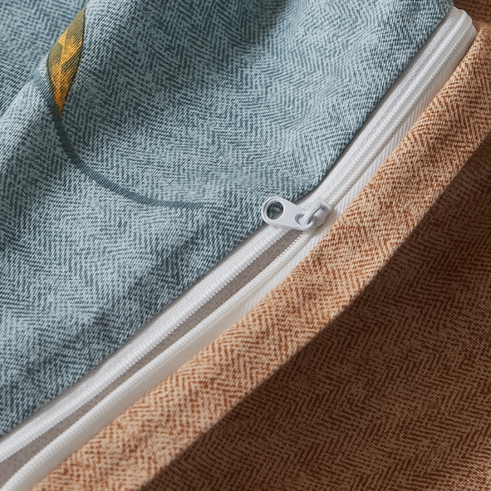 91家纺网 家纺一手货源 找家纺 希文 2022秋冬新品全棉生态磨毛四件套 倾心-绿