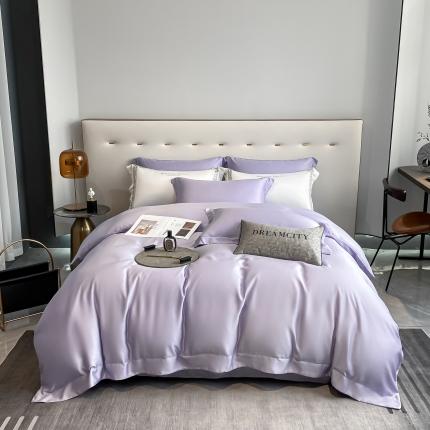 91家纺网 家纺一手货源 找家纺 （总）DC 2024新款100支长绒棉蔚蓝系列--单被套