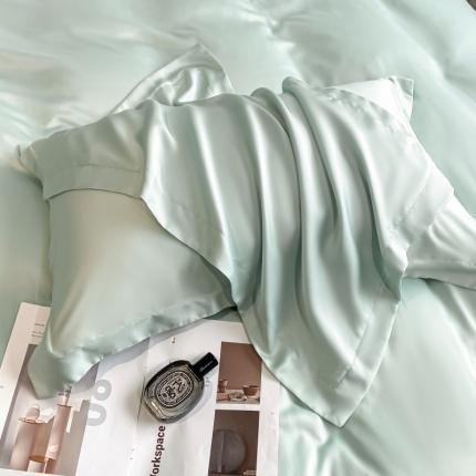 91家纺网 家纺一手货源 找家纺 （总）DC 2024新款100支长绒棉蔚蓝系列-枕套一对