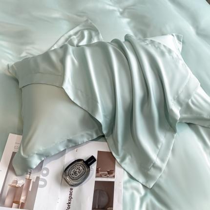 91家纺网 家纺一手货源 找家纺 （总）DC 2024新款100支长绒棉蔚蓝系列-枕套一对