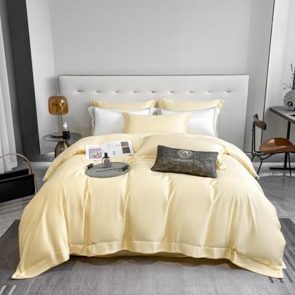 91家纺网 家纺一手货源 找家纺 （总）DC 2024新款100支长绒棉蔚蓝系列--四件套