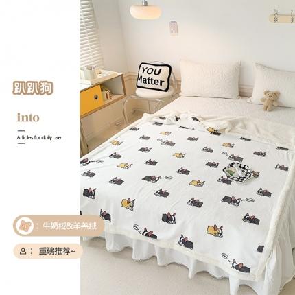 91家纺网 家纺一手货源 找家纺 （总）澳萝拉 2022新款牛奶绒羊羔绒毛毯