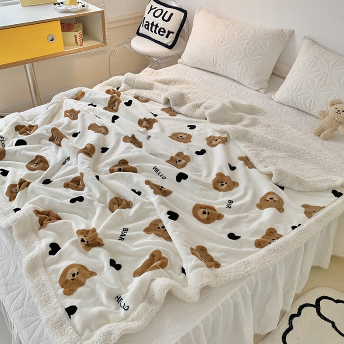 91家纺网 家纺一手货源 找家纺 （总）澳萝拉 2022新款牛奶绒羊羔绒毛毯