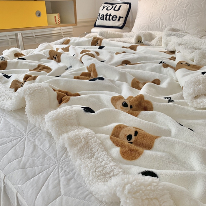 91家纺网 家纺一手货源 找家纺 （总）澳萝拉 2022新款牛奶绒羊羔绒毛毯