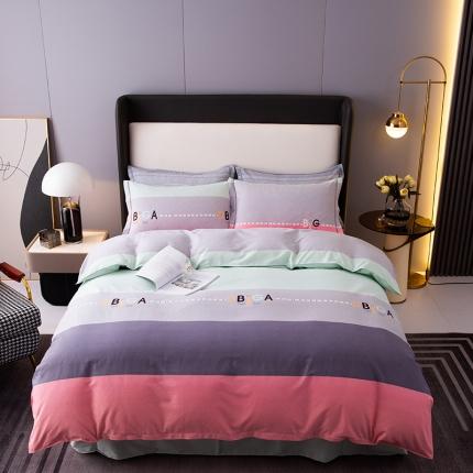 91家纺网 家纺一手货源 找家纺 2022新款全棉加厚磨毛四件套 幻想时尚