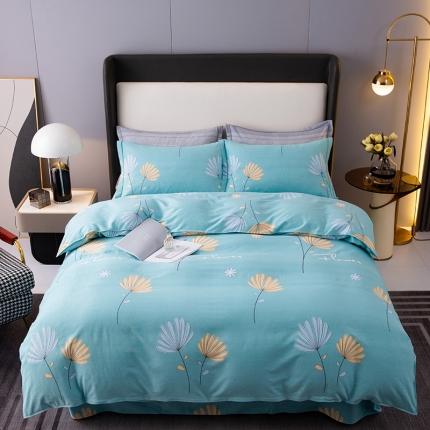 91家纺网 家纺一手货源 找家纺 （总）2022新款全棉加厚磨毛四件套