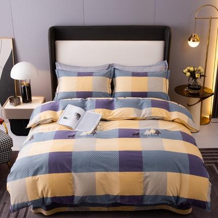 91家纺网 家纺一手货源 找家纺 （总）2022新款全棉加厚磨毛四件套