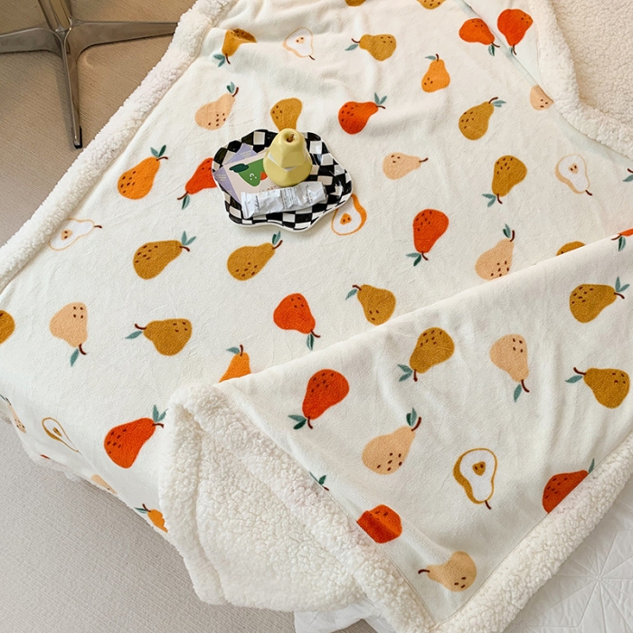 91家纺网 家纺一手货源 找家纺 澳萝拉 2022新款牛奶绒羊羔绒毛毯 小香梨