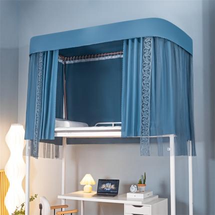 91家纺网 家纺一手货源 找家纺 总 飞轮海新款U型双轨道双皮条伸缩床帘学蚊帐XD-8