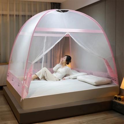 91家纺网 家纺一手货源 找家纺 （总）梦精灵 经典加高加密蒙古包防蚊便捷魔术蚊帐（1.7m加高蚊帐）