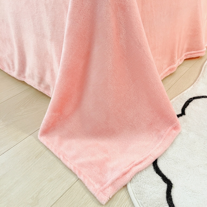 91家纺网 家纺一手货源 找家纺 川悦生活 2024新款立体雪花绒卡通四件套牛奶绒四件套 啵啵草莓