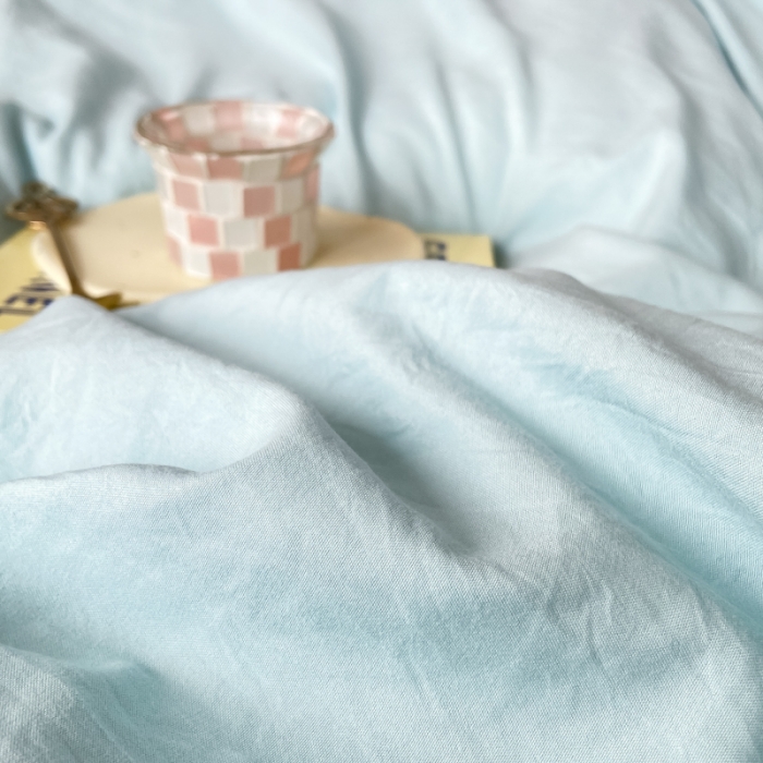 91家纺网 家纺一手货源 找家纺 易禾 2022新款水洗亲肤棉毛巾绣草莓兔四件套草莓兔-绿