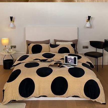 91家纺网 家纺一手货源 找家纺 （总）网客家纺2024年新款牛奶绒印花四件套