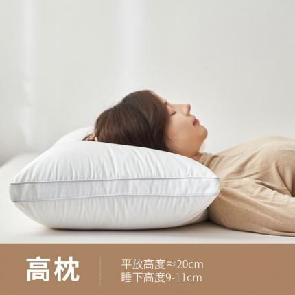 91家纺网 家纺一手货源 找家纺 （总）2024新品全棉酒店羽丝枕芯枕头 星级酒店云端高弹枕芯 云端美学羽丝枕