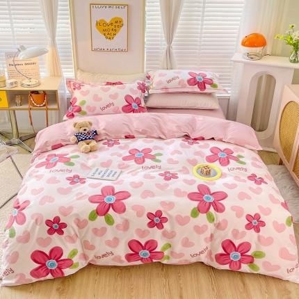 91家纺网 家纺一手货源 找家纺 总 乐童 新款全棉网红直播爆款吊边一字绣工艺款四件套（二）