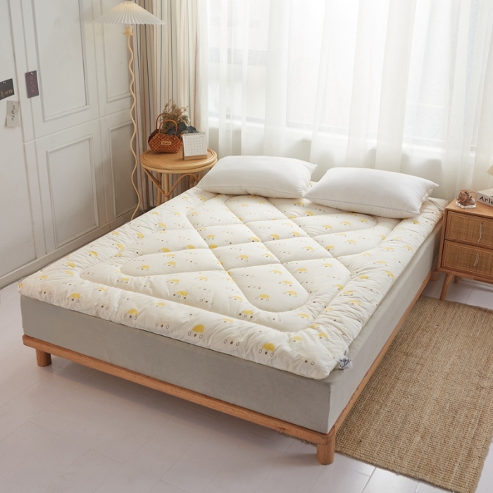 91家纺网 家纺一手货源 找家纺 鹿辉 2022新款全棉A类棉花床垫床褥子 小皇冠