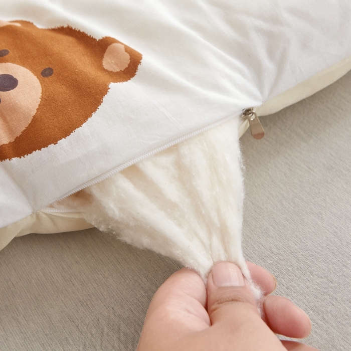 91家纺网 家纺一手货源 找家纺 鹿辉 2022新款全棉A类棉花床垫床褥子 小熊