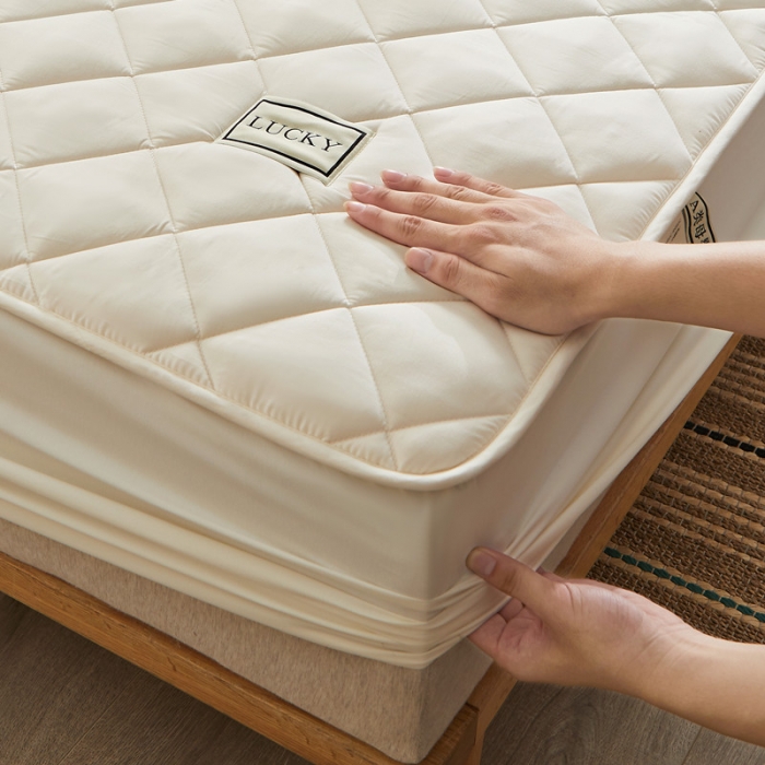 91家纺网 家纺一手货源 找家纺 总芬晴2023款A类母婴级抗菌防螨水洗棉夹棉床笠